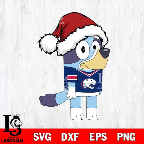 South Alabama Jaguars Bluey Cartoon Christmas Svg Eps Dxf Png File, Digital Download, Instant Download