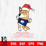 South Alabama Jaguars Bluey Chilli Happy Christmas Svg Eps Dxf Png File, Digital Download