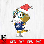 South Alabama Jaguars Bluey Honey Christmas Svg Eps Dxf Png File, Digital Download, Instant Download