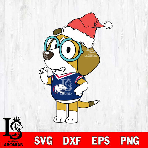 South Alabama Jaguars Bluey Honey Christmas Svg Eps Dxf Png File, Digital Download, Instant Download