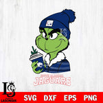 South Alabama Jaguars Boujee Grinch Christmas Cut Files Cricut, Svg Dxf Eps Png file, Digital download , Silhouette