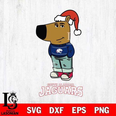 South Alabama Jaguars Chill Guy Christmas Svg Eps Dxf Png File,NCAA Svg Files,Chill Guy svg ,Digital Download ,Instant Download, Cricut File