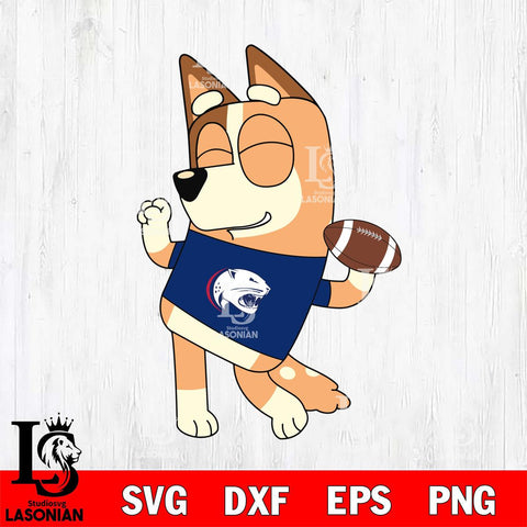 South Alabama Jaguars Chilli bluey Svg Eps Dxf Png File, Digital Download, Instant Download