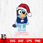 South Alabama Jaguars Christmas Bluey Sport Cut Files,Bluey Cricut,Christmas Svg , Bluey svg , Digital Download, dxf eps png pdf file