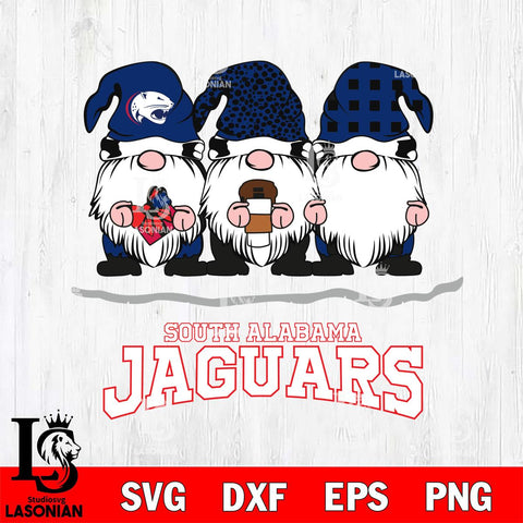 South Alabama Jaguars Gnomes Coffee Svg Eps Dxf Png File, Digital Download, Instant Download