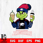 South Alabama Jaguars Grinch 2 coffee Svg Eps Dxf Png File, Digital Download, Instant Download