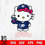 South Alabama Jaguars Hello Kitty Best Fan Svg Eps Dxf Png File, Digital Download, Instant Download