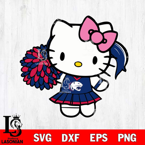 South Alabama Jaguars Hello Kitty Cheerleader 12 Svg Eps Dxf Png File, Digital Download, Instant Download