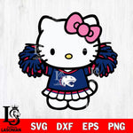 South Alabama Jaguars Hello Kitty Cheerleader 3 Svg Eps Dxf Png File, Digital Download, Instant Download