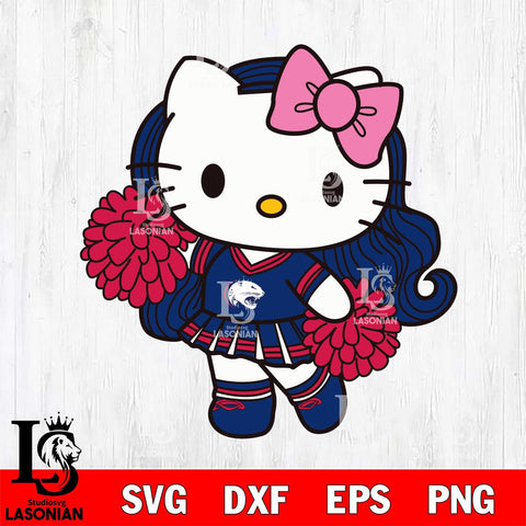 South Alabama Jaguars Hello Kitty Cheerleader 7 Svg Eps Dxf Png File, Digital Download, Instant Download