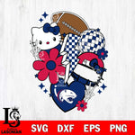 South Alabama Jaguars Hello Kitty NCAA 2 Svg Eps Dxf Png File, Digital Download, Instant Download