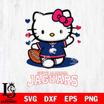 South Alabama Jaguars Hello Kitty NCAA 3 Svg Eps Dxf Png File, Digital Download, Instant Download