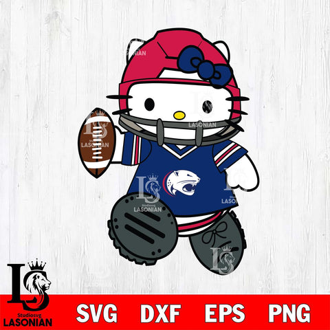 South Alabama Jaguars Hello Kitty sport Svg Eps Dxf Png File, NCAA svg, Digital Download, Instant Download