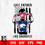 South Alabama Jaguars Like Father Like Daughter Svg Eps Dxf Png File, Digital Download, Instant Download