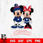 South Alabama Jaguars Mickey Minnie Mouse Cute Football Svg Eps Dxf Png File, NCAA svg , File Cut , Digital Download , Instant Download, Cut Svg Files