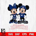 South Alabama Jaguars Mickey Minnie Rugby ball Svg Eps Dxf Png File, NCAA svg , File Cut , Digital Download , Instant Download, Cut Svg Files