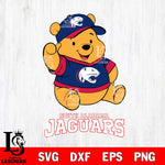 South Alabama Jaguars Pooh Bear Disney, Svg Eps Dxf Png File, Digital Download