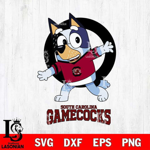 South Carolina Gamecocks Bandit Heeler Rugby Svg Eps Dxf Png File, Digital Download ,Instant Download, Cricut File