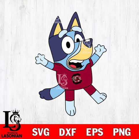 South Carolina Gamecocks Bluey 3 Svg Eps Dxf Png File, Digital Download, Instant Download