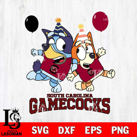 South Carolina Gamecocks Bluey & Bingo 2 Svg Eps Dxf Png File, NCAA svg, Digital Download, Instant Download