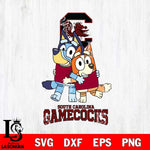 South Carolina Gamecocks Bluey & Bingo 3 Svg Eps Dxf Png File, NCAA svg, Digital Download, Instant Download