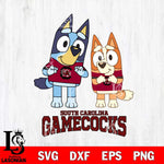 South Carolina Gamecocks Bluey & Bingo 6 Svg Eps Dxf Png File, NCAA svg, Digital Download, Instant Download