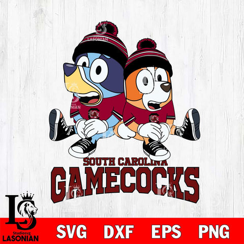 South Carolina Gamecocks Bluey & Bingo 8 Svg Eps Dxf Png File, NCAA svg, Digital Download, Instant Download