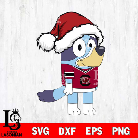 South Carolina Gamecocks Bluey Cartoon Christmas Svg Eps Dxf Png File, Digital Download, Instant Download