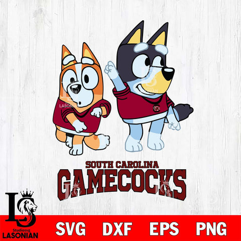 South Carolina Gamecocks Bluey Chilli Mode Dance Svg Eps Dxf Png File, Digital Download, Instant Download