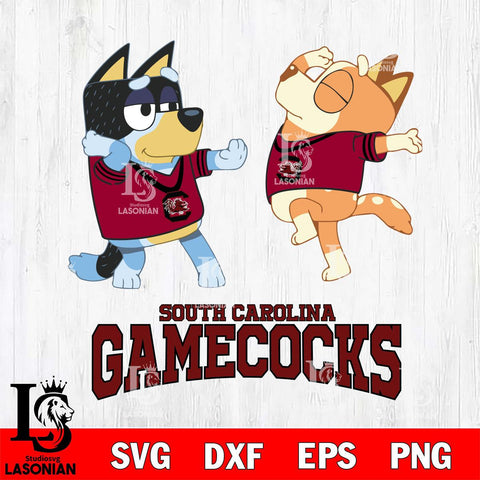 South Carolina Gamecocks Bluey Dance Svg Eps Dxf Png File, Digital Download, Instant Download