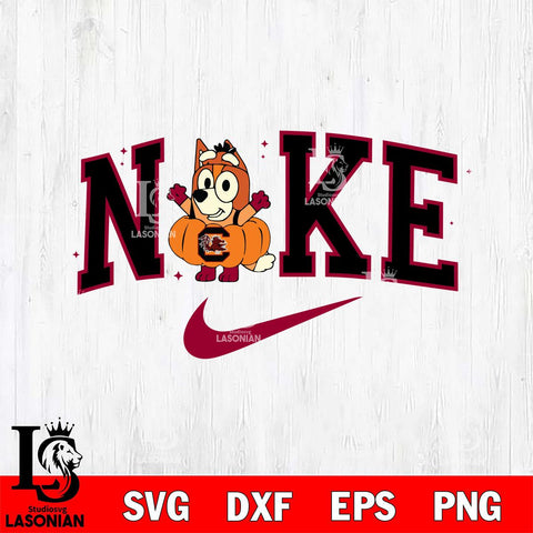 South Carolina Gamecocks Bluey Halloween Nike NCAA Svg Eps Dxf Png File, Digital Download, Instant Download