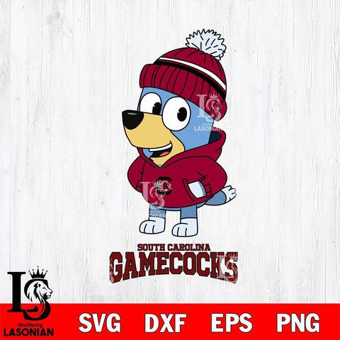 South Carolina Gamecocks Bluey Hoodie Sport Svg Eps Dxf Png File, Digital Download ,Instant Download, Cricut File