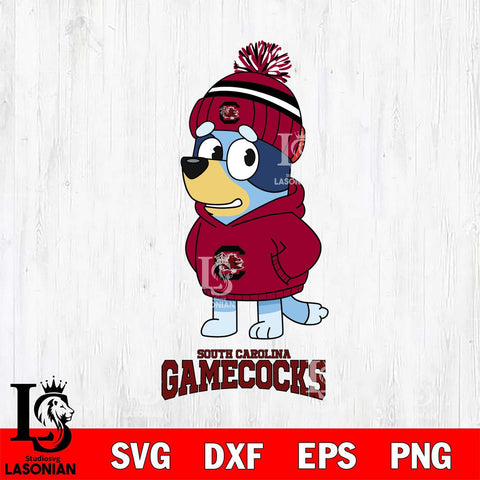 South Carolina Gamecocks Bluey Hoodie rugby Svg Eps Dxf Png File, Digital Download ,Instant Download, Cricut File