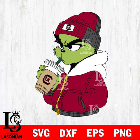 South Carolina Gamecocks Boujee Grinch 6 Svg Eps Dxf Png File, Digital Download, Instant Download