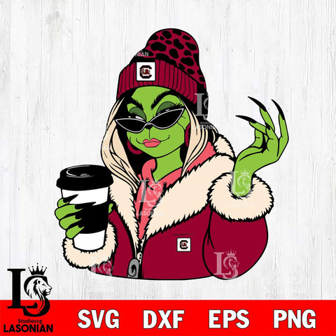 South Carolina Gamecocks Boujee Grinch 9 Svg Eps Dxf Png File, Digital Download, Instant Download