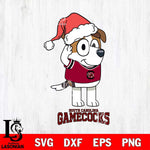 South Carolina Gamecocks Christmas Bluey Jack Sport Cut Files,Bluey Cricut,Christmas Svg , Bluey svg , Digital Download, dxf eps png pdf file