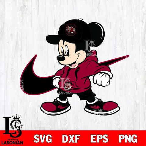 South Carolina Gamecocks Cool Mickey Mouse Svg Eps Dxf Png File, NCAA svg, Digital Download, Instant Download