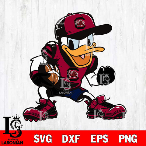 South Carolina Gamecocks Donal Duck Svg Eps Dxf Png File, NCAA svg, Digital Download, Instant Download