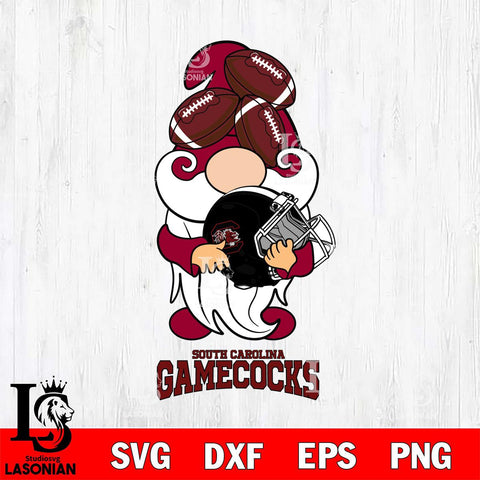 South Carolina Gamecocks Gnomes Helmet Svg Eps Dxf Png File, Digital Download, Instant Download