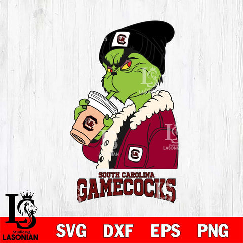 South Carolina Gamecocks Grinch Bougie Football Svg Eps Dxf Png File, Digital Download, Instant Download