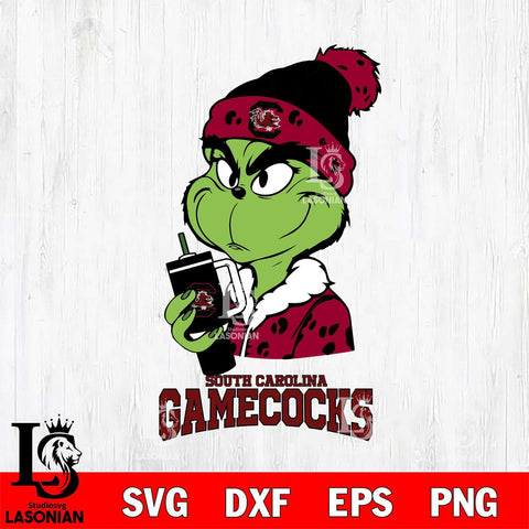 South Carolina Gamecocks Grinch Bougie Leopard Svg Eps Dxf Png File, Digital Download, Instant Download