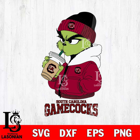 South Carolina Gamecocks Grinch Bougie Sport Svg Eps Dxf Png File, Digital Download, Instant Download