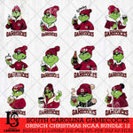 South Carolina Gamecocks Grinch Christmas NCAA Bundle 12 Svg Eps Dxf Png File,Cricut files, Digital Download, Instant Download