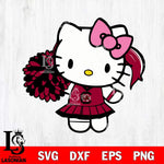 South Carolina Gamecocks Hello Kitty Cheerleader 12 Svg Eps Dxf Png File, Digital Download, Instant Download