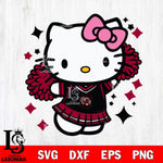 South Carolina Gamecocks Hello Kitty Cheerleader 4 Svg Eps Dxf Png File, Digital Download, Instant Download