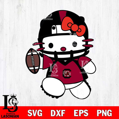 South Carolina Gamecocks Hello Kitty sport 11 Svg Eps Dxf Png File, NCAA svg, Digital Download, Instant Download