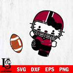 South Carolina Gamecocks Hello Kitty sport 12 Svg Eps Dxf Png File, NCAA svg, Digital Download, Instant Download