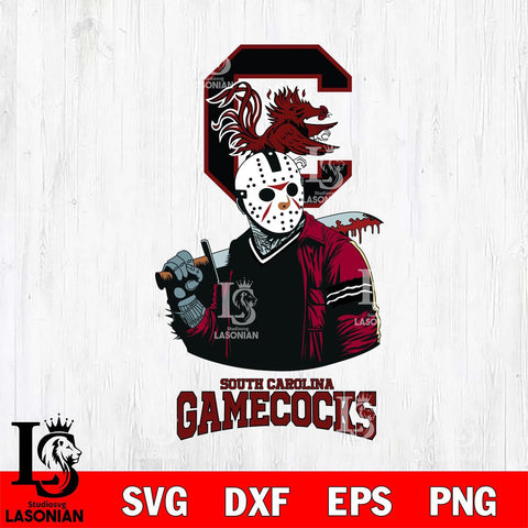 South Carolina Gamecocks Jason Voorhees 10 Svg Eps Dxf Png File, Digital Download