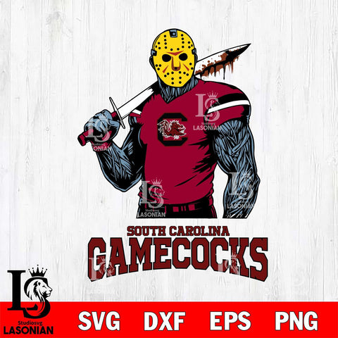 South Carolina Gamecocks Jason Voorhees 7 Svg Eps Dxf Png File, Digital Download