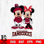 South Carolina Gamecocks Mickey Minnie Mouse Cute Football Svg Eps Dxf Png File, NCAA svg , File Cut , Digital Download , Instant Download, Cut Svg Files